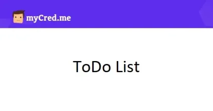 MyCred ToDo List