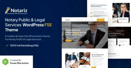Notariz - Notary Public & Legal Services FSE WordPress Theme