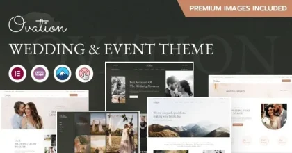 Ovation - Wedding & Event Photography WordPress Theme