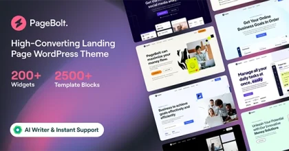 PageBolt – Landing Page WordPress Theme