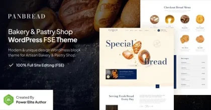 Panbread 1.0 – Fresh Bakery & Pastry Gutenverse FSE WordPress Theme