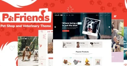 PawFriends – Pet Shop and Veterinary WordPress Theme