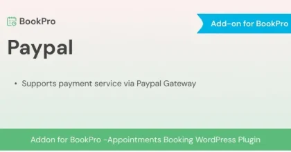 PayPal Payments Standard Add-on for BookPro Plugin