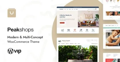 PeakShops – Modern & Multi-Concept WooCommerce Theme