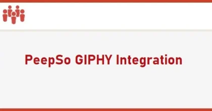PeepSo GIPHY Integration