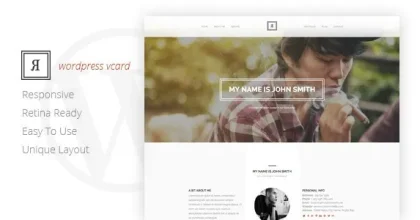 RIVAL - One Page Vcard Wordpress Theme