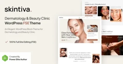 Skintiva – Dermatology & Beauty Clinic Gutenverse FSE WordPress Theme