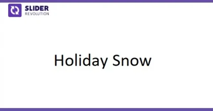 Slider Revolution Holiday Snow