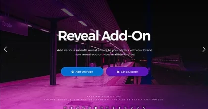Slider Revolution Reveal Add-on