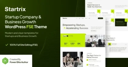 Startrix – Startup Company & Business Growth FSE WordPress Theme