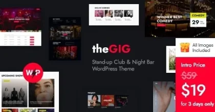 The Gig – Stand-up Club & Night Bar WordPress Theme
