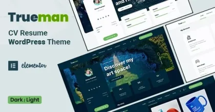 Trueman – Resume WordPress Theme