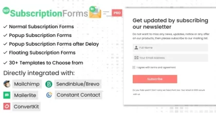 WP Subscription Forms PRO