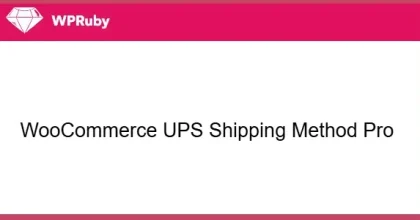 WPRuby WooCommerce UPS Shipping Method Pro