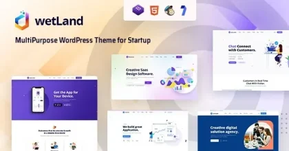 Wetland – MultiPurpose WordPress Theme for Startup