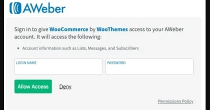 Woocommerce AWeber Newsletter Subscription