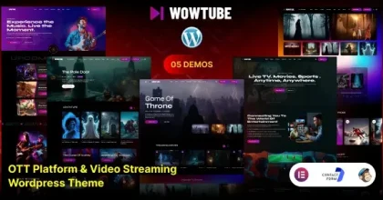 WowTube – OTT Platform & Video Streaming WordPress Theme