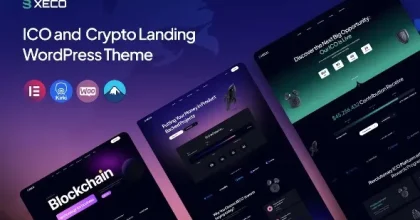 Xeco – ICO & Crypto Landing WordPress Theme