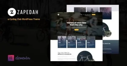 Zapedah- Cycling Club WordPress Theme