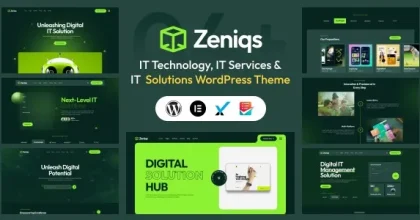 Zeniqs IT - Technology and IT Solutions WordPress Theme