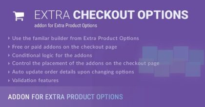 Extra Checkout Options Addon for Product